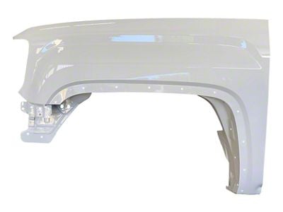 Replacement Fender; Driver Side; Olympic White (15-19 Sierra 3500 HD)