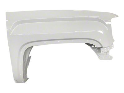 Replacement Aftermarket Fender; Passenger Side; Olympic White (15-19 Sierra 3500 HD)