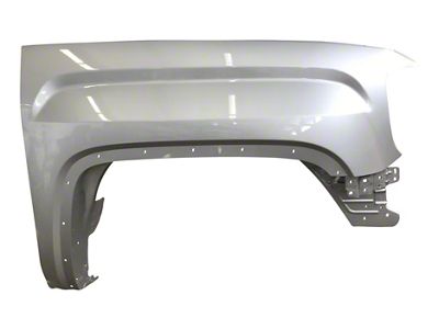 Replacement Aftermarket Fender; Passenger Side; Switchblade Silver Metallic (15-19 Sierra 3500 HD)