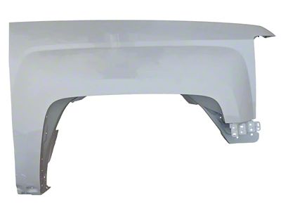 Replacement Aftermarket Fender; Passenger Side; White Diamond Pearl (15-19 Sierra 3500 HD)