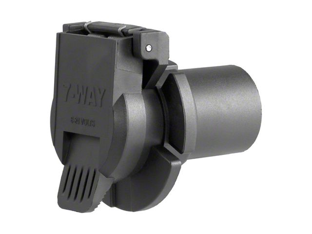 Replacement OE 7-Way RV Blade Socket; Twist-In (07-24 Sierra 3500 HD)