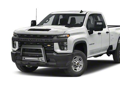 Revolution Bull Bar with LED Light Bar; Black (20-25 Sierra 3500 HD)