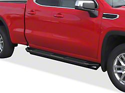 Rocker Armor Side Step Bars; Matte Black (20-26 Sierra 3500 HD Double Cab)