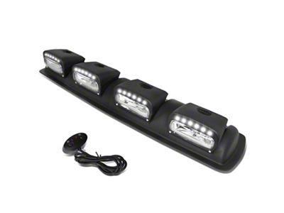 Roof Mounted Fog Lights with Switch; Clear (Universal; Some Adaptation May Be Required)