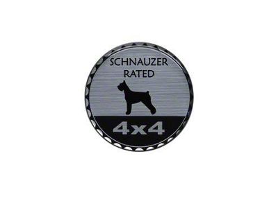 Schnauzer Rated Badge (Universal; Some Adaptation May Be Required)