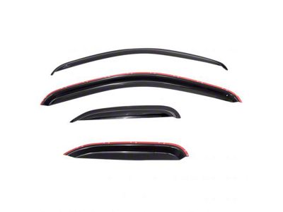 Side Window Deflectors; Smoked (07-14 Sierra 3500 HD Extended Cab)