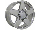 Silverado Style Polished 8-Lug Wheel; 20x8.5; 44mm Offset (20-26 Sierra 3500 HD SRW)