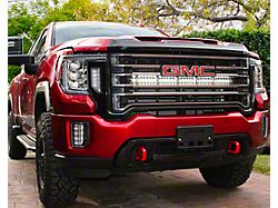 Single 40-Inch White LED Light Bar with Grille Mounting Brackets (20-25 Sierra 3500 HD, Excluding Base & Denali)