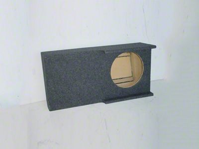 Single 8-Inch Down Firing Subwoofer Box; Carpeted (07-14 Sierra 3500 HD Crew Cab)