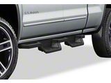 Square Tube Drop Style Nerf Side Step Bars; Matte Black (07-19 Sierra 3500 HD Extended/Double Cab)