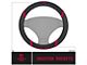 Steering Wheel Cover with Houston Rockets Logo; Black (Universal; Some Adaptation May Be Required)