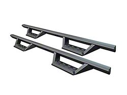 STX Drop Side Step Bars; Black (20-26 Sierra 3500 HD Double Cab)