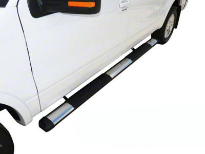 STX400 Running Boards; Rocker Mount; Stainless Steel (07-19 Sierra 3500 HD Crew Cab)