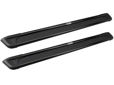 Sure-Grip Running Boards; Black Aluminum (07-14 Sierra 3500 HD Extended Cab)