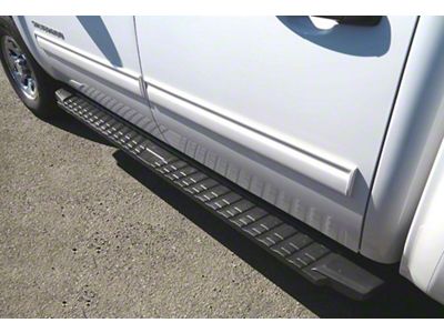 T-Style Running Boards; Black (07-19 Sierra 3500 HD Crew Cab)