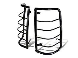 Tail Light Guards; Black (01-06 Sierra 3500 HD)