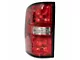 Tail Lights; Chrome Housing; Red Lens (15-19 Sierra 3500 HD SRW w/ Factory Halogen Tail Lights)