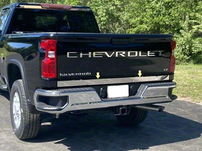 Tailgate Accent Trim; Stainless Steel (20-25 Sierra 3500 HD)