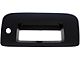 Tailgate Handle Bezel; Smooth Black; With Keyhole (07-14 Sierra 3500 HD)