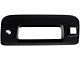 Tailgate Handle Bezel; Smooth Black; With Keyhole And Backup Camera (09-14 Sierra 3500 HD)