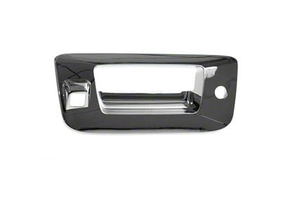 Tailgate Handle Bezel with Lock Provision and Backup Camera Opening; Chrome (07-14 Sierra 3500 HD)