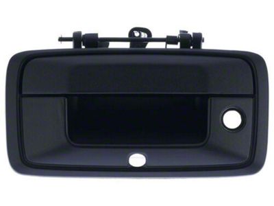 Tailgate Handle; Black; With Backup Camera (16-19 Sierra 3500 HD)