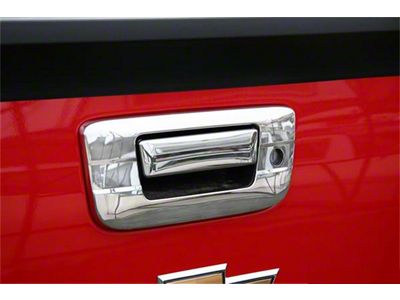 Putco Tailgate Handle Cover with Keyhole Opening; Chrome (07-14 Sierra 3500 HD)