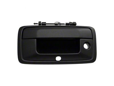 Tailgate Handle with Backup Camera Opening; Textured Black (16-19 Sierra 3500 HD)