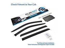 Tape-On Window Deflectors (20-26 Sierra 3500 HD Crew Cab)