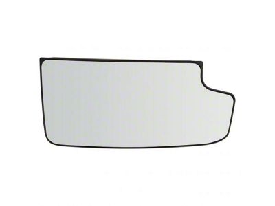 Towing Mirror Lower Glass with Backing Plate; Passenger Side (15-17 Sierra 3500 HD)