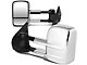 Towing Mirror; Powered; Heated; Chrome; Pair (07-12 Sierra 3500 HD)