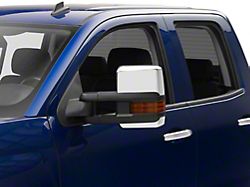 Powered Heated Towing Mirrors with Amber Turn Signals; Chrome (15-19 Sierra 3500 HD)