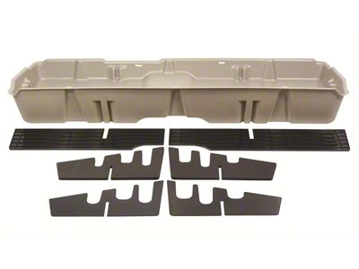 Underseat Storage; Light Gray (07-14 Sierra 3500 HD Crew Cab)