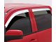 Ventvisor Window Deflectors; Front and Rear; Chrome (20-24 Sierra 3500 HD Double Cab)