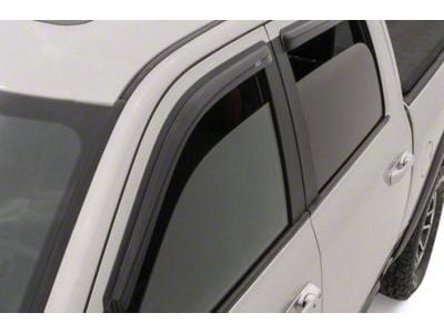 Ventvisor Window Deflectors; Front and Rear; Dark Smoke (20-24 Sierra 3500 HD Double Cab)