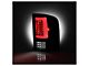 Version 2 Light Bar LED Tail Lights; Black Housing; Clear Lens (07-14 Sierra 3500 HD DRW)