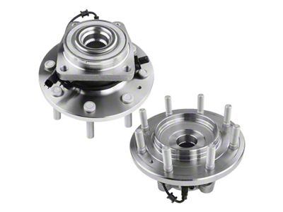 Wheel Bearing and Hub Assemblies with ABS Sensor; Front (11-19 4WD Sierra 3500 HD DRW)