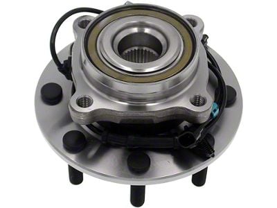Wheel Hub and Bearing Assembly; Rear (07-10 Sierra 3500 HD)