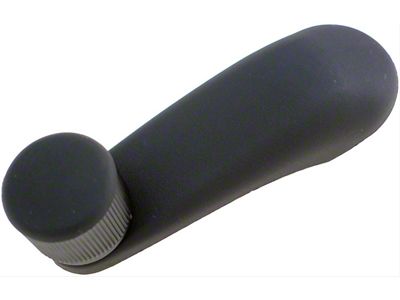 Window Crank Handle; Left and Right; Black; With Black Knob (07-24 Sierra 3500 HD)