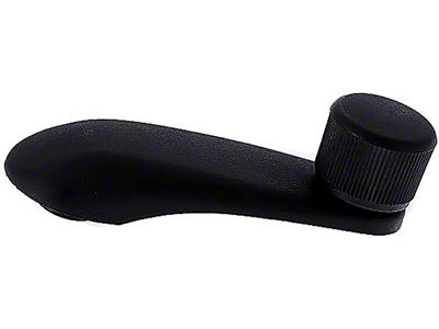 Window Crank Handle; Left and Right; Black; With Black Knob (07-24 Sierra 3500 HD)