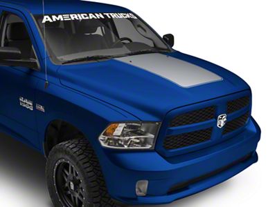 SEC10 Hood Decal; Silver (09-18 RAM 1500)