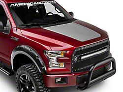 SEC10 Hood Decal; Silver (15-20 F-150, Excluding Raptor)