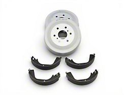 PowerStop OE Replacement 6-Lug Brake Rotor and Pad Kit; Rear (09-13 Silverado 1500 w/ Rear Drum Brakes)