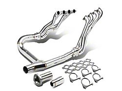 1-7/8-Inch Long Tube Headers with Y-Pipe; Stainless Steel (07-13 V8 Silverado 1500)