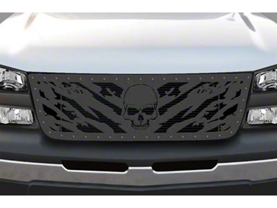 1-Piece Steel Upper Grille Insert; Nightmare (03-06 Silverado 1500)