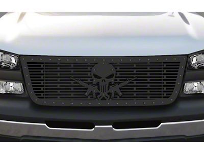 1-Piece Steel Upper Grille Insert; Punisher AR-15 (03-06 Silverado 1500)