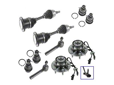 10-Piece Steering, Suspension and Drivetrain Kit (99-03 4WD Silverado 1500 Regular Cab, Extended Cab; 04-06 4WD Silverado 1500)