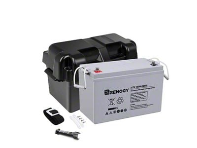 12V 100Ah Deep Cycle AGM Battery with Battery Box
