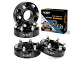 1.50-Inch Hubcentric Pro Billet Wheel Spacers; Black (99-26 Silverado 1500)