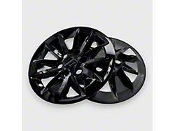 17-Inch Chrome Delete Wheel Skins; Gloss Black (19-26 Silverado 1500 LT, WT)